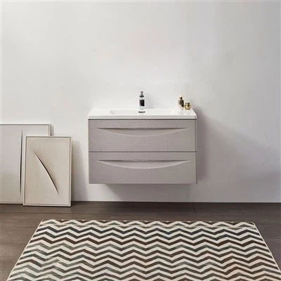 الحمام الحديث الغرور الخشب الرقائقي الصلب مع بالوعة